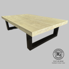 Mod G Coffee Table – Spruce & Steel