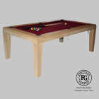 Vanguard Pool Table by Form & Grain – Red Speed Cloth – Solid Spruce